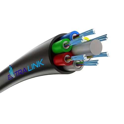 Kabel światłowodowy napowietrzny ADSS XOTKtsdD 36F | 36J (6x6J), G657A1, 3kN, 9,8mm | Extralink 0