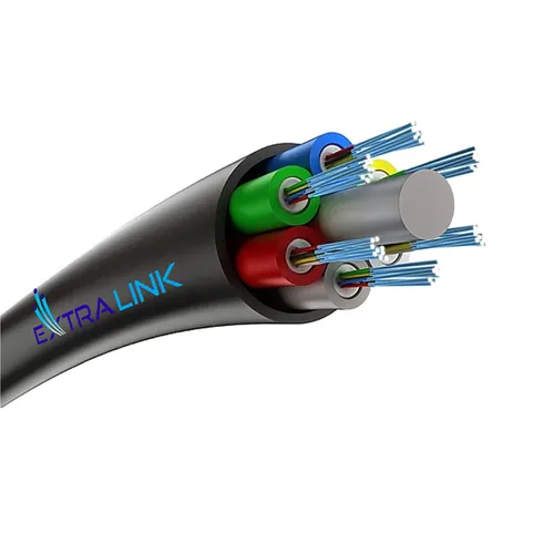 Aerial fiber optic cable ADSS XOTKtsdD 24F | 24J (6x4J), G657A1, 3kN, 9,8mm | Extralink 0