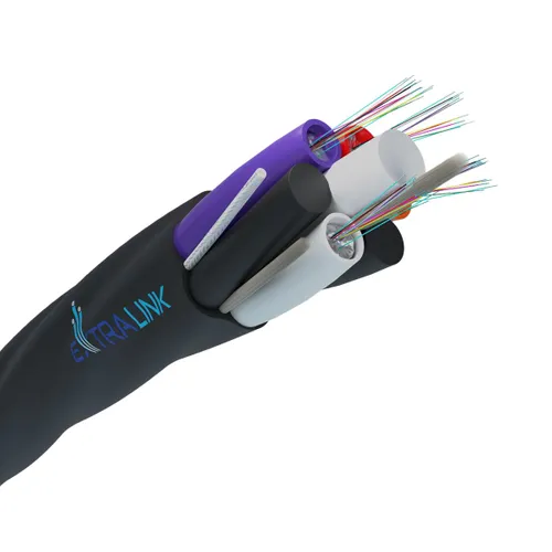 Fiber optic cable for microducts ZM-XOTKtsD 48F | 48J (4x12J), G.652D, 5.4mm | Extralink 0