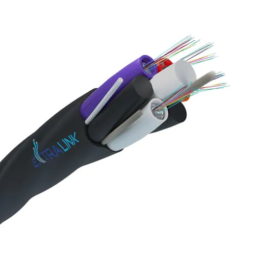 Kabel światłowodowy do mikrokanalizacji ZM-XOTKtsD 48F | 48J (4x12J), G.652D, 5,4mm | Extralink 0