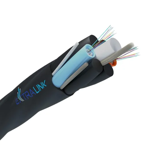 Kabel światłowodowy do mikrokanalizacji ZM-XOTKtsD 24F | 24J (2x12J), G.652D, 5,4mm | Extralink 0