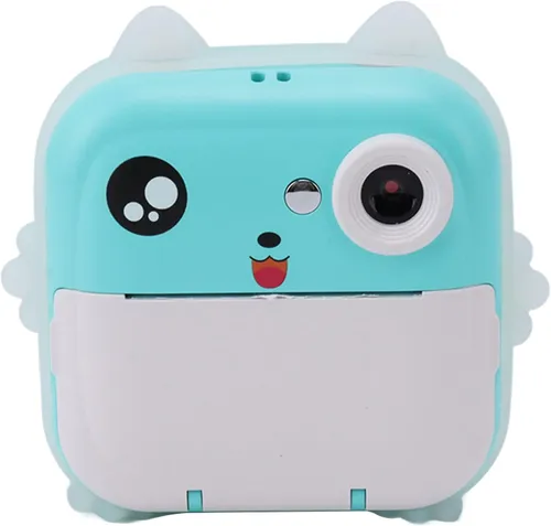 Extralink EPP-004 Azul | Mini impressora térmica com câmera | 3 rolos de papel térmico, tela LCD de 2,5", Bluetooth, USB-C, 1000 mAh 1
