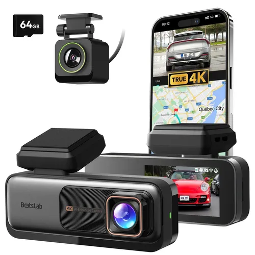 Botslab G980H | Auto-Videorecorder | 4K vorne + 1080p hinten, GPS, 2,4 GHz/5 GHz WLAN 0