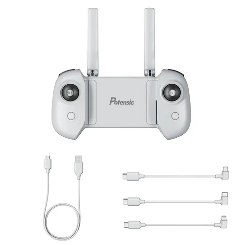 POTENSIC PILOT DO DRONA Z GIMBALEM Z 1 KABLEM ŁADUJĄCYM USB I 3 KABLAMI OTGS 0