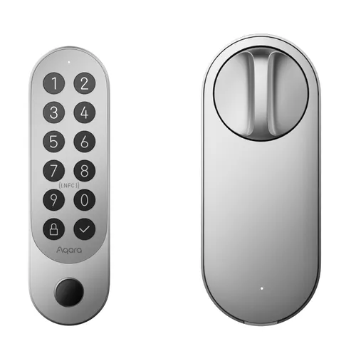 Aqara Smart Lock U200 Kit Silber | Intelligentes Türschloss | HomeKit, Thread, Bluetooth 5.1, NFC KolorSrebrny