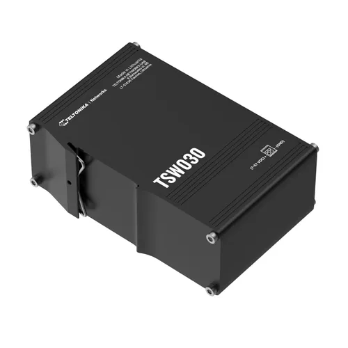 Teltonika TSW030 | Interruttore | 8x RJ45 100Mb/s, IP30 Diody LEDLAN, Zasilanie, Status