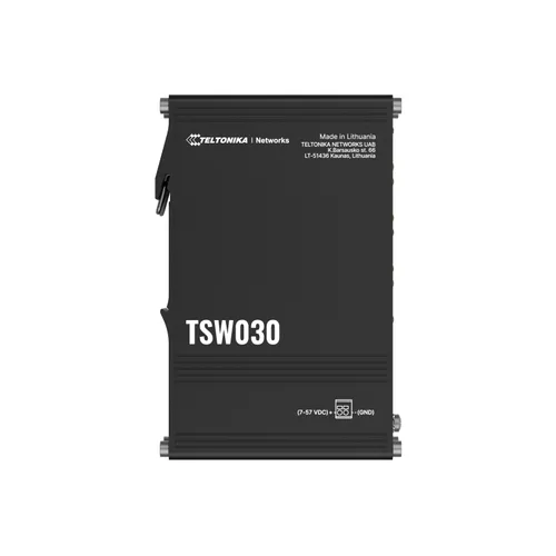 Teltonika TSW030 | Interruttore | 8x RJ45 100Mb/s, IP30 Ilość portów Fast Ethernet (copper)8