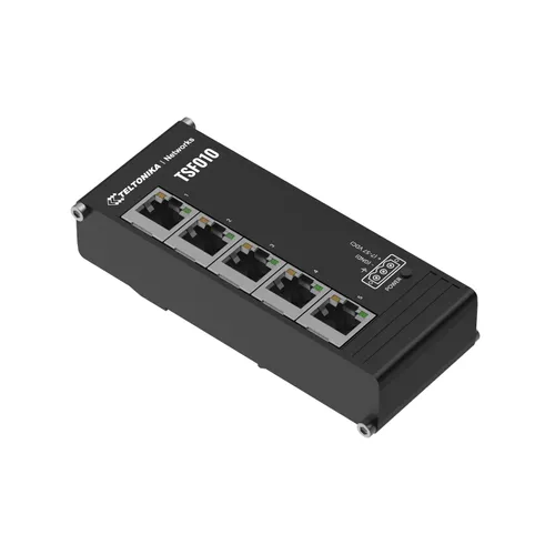 Teltonika TSF010 | Anahtarı | 5x RJ45 100 Mb/sn, IP30 Automatyczne MDI/MDI-XTak