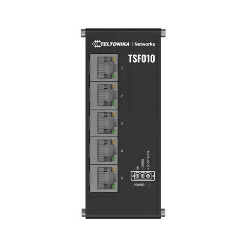 Teltonika TSF010 | Anahtarı | 5x RJ45 100 Mb/sn, IP30 Maksymalne zużycie mocy1,5