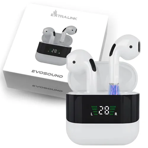 Extralink Lifestyle EvoSound V1.0 | Fones de ouvido sem fio | Bluetooth 5.3, IPX4 0