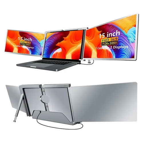 EXTRALINK SMART LIFE 15" 2-SCREEN MONITOR FOR LAPTOPS S600 1