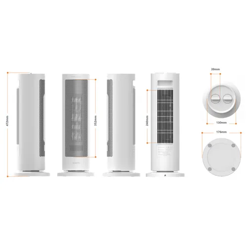 Xiaomi Fan Heater EU | Fanlı ısıtıcı | 1200W/2000W Moc grzewcza (min)1200
