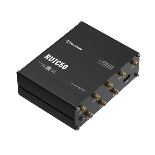 Teltonika RUTC50 | 5G Router | Wi-Fi 6, 5x RJ45 1000Mb/s, Dual SIM, IP30 Architektura procesoraARM Cortex-A53