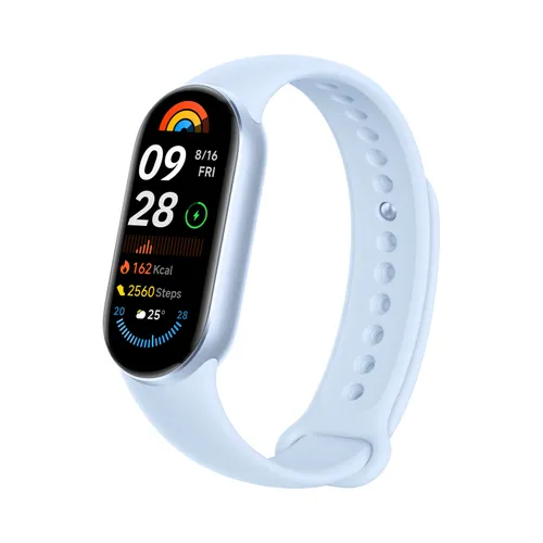 Xiaomi Smart Band 9 Modrá | Smartband | Bluetooth 5.4, 233 mAh, 1.62", 5 ATM, akcelerometr, gyroskop, PPG senzor Aktywnych minutTak