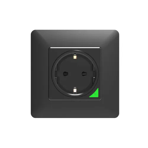 EXTRALINK SMART LIFE WALL SOCKET OUTLET 230V + SINGLE FRAME, WIFI , BLACK 0
