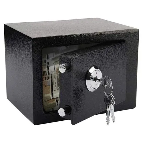 Extralink Home | Home safe | office, key box, safe deposit box, black, S-404 1