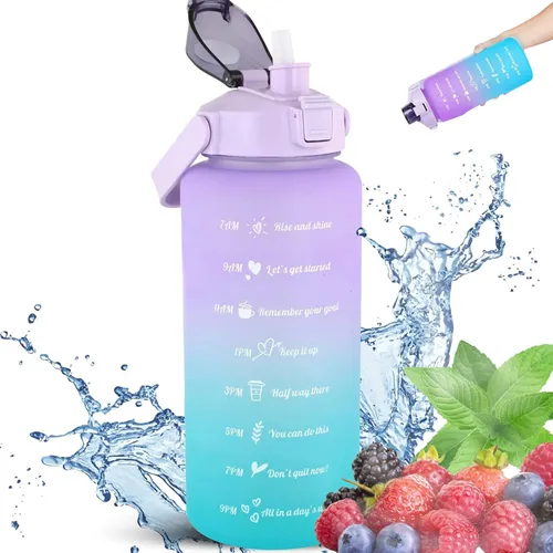 Extralink | Motivational Bottle | water bottle, 2000ml, purple-blue, BUT-992 0