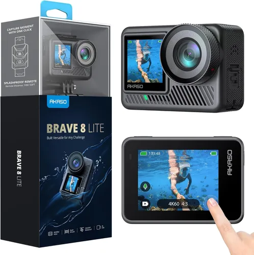 Akaso Brave 8 Lite | Cámara deportiva | 4K, Wi-Fi, 1550 mAh 6