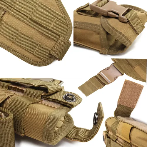 EXTRALINK MILITARY MODUŁOWY PANEL UDOWY TAKTYCZNY WOJSKOWY Z KABURĄ NA BROŃ PISTOLET MOLLE ASG MIL-1118 5
