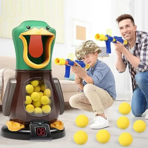 Extralink Hungry Duck | Target shooting for child | 2x gun, 24 balls, glasses 4