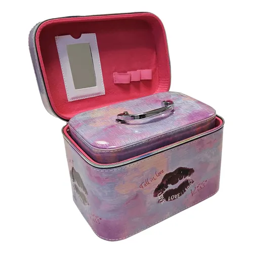 Extralink Lifestyle Damen Kosmetiktasche Organizer Make-Up Koffer 3-in-1 252 0