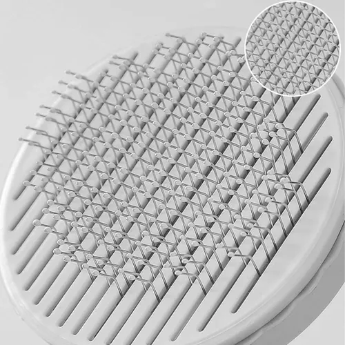 EXTRALINK PETS SZCZOTKA SAMOCZYSZCZĄCA DO SIERŚCI DLA PSA KOTA ERGONOMICZNA GRZEBIEŃ PET-818 1