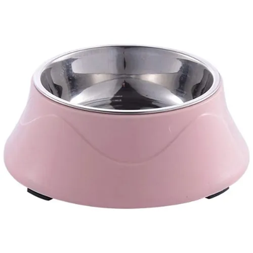Doppelter Hund Katze Napf Extralink Pets, Metall 2-in-1 für Trocken Nassfutter und Wasser pet-825 0