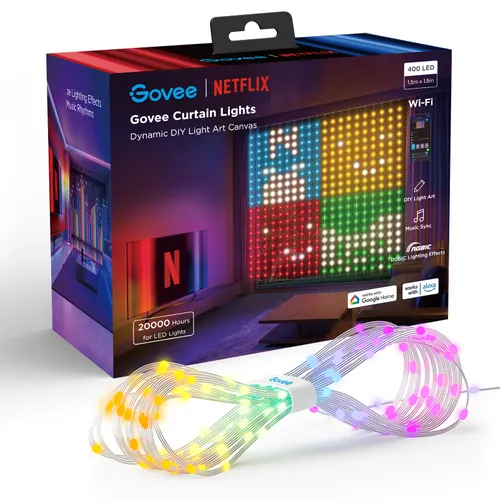 Govee H70BC Curtain Light Netflix Co-branding Version | LED-Vorhang | WLAN, Bluetooth 0