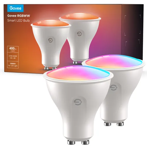 Govee H600D GU10 Light bulb 2-pack | Inteligentna żarówka RGBWW | 400 lm, Wi-Fi, Bluetooth 0