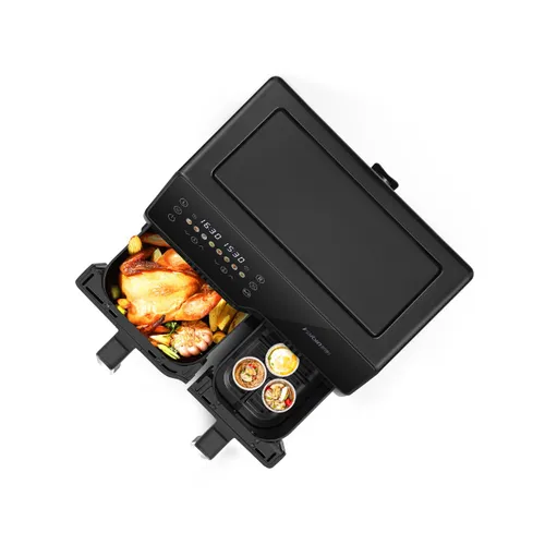 Extralink Home Air Fryer SJ-1000 10L EU | Vzduchová fritéza | (6L+4L)  2500W 3