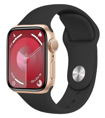 EXTRALINK LIFESTYLE SMARTWATCH F89 ZŁOTY + RÓŻOWA/CZARNA OPASKA 1