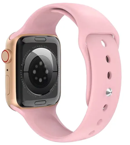 EXTRALINK LIFESTYLE SMARTWATCH F89 ZŁOTY + RÓŻOWA/CZARNA OPASKA 3