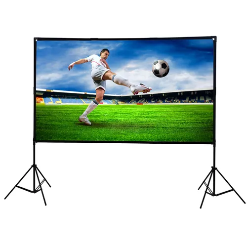 Extralink Foldable Projection Screen 84" PSF-84 | Foldable projection screen | 16:9, 186x105cm, white 0