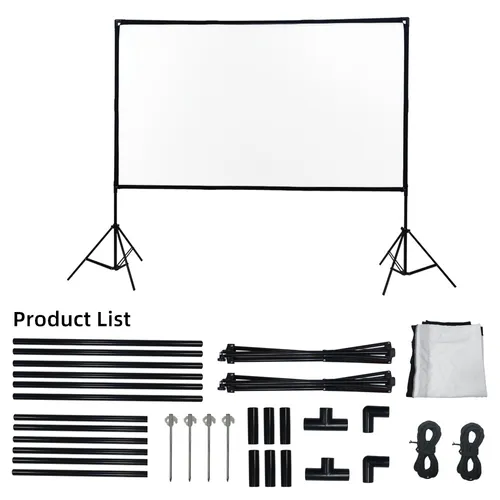Extralink Foldable Projection Screen 84" PSF-84 | Foldable projection screen | 16:9, 186x105cm, white 6