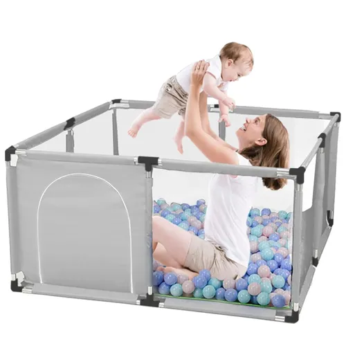 Extralink Kids Laufstall, Trockener Spielplatz für Kinder, Faltbar 126x126cm Bällebad k-458 0