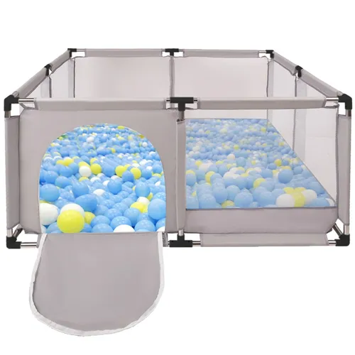 Extralink Kids Laufstall, Trockener Spielplatz für Kinder, Faltbar 126x126cm Bällebad k-458 1
