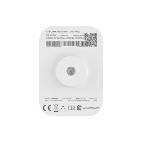 Xiaomi Outdoor Camera BW500 EU | IP Camera | Outdoor, 1440p, IP67 Dołączone śrubyTak