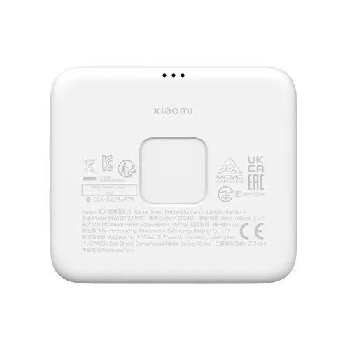 Xiaomi Mi Temperature and Humidity Monitor 3 | Sensor de temperatura y humedad | Bluetooth 5.0 LE Dokładność1