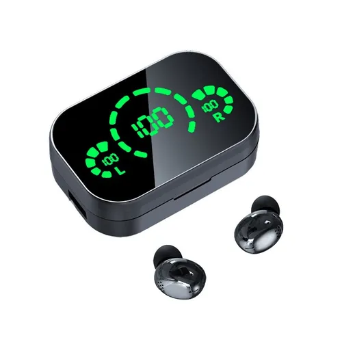 EXTRALINK SŁUCHAWKI BLUETOOTH Z REDUKCJĄ SZUMU WYŚWIETLACZ LED CZARNE 1