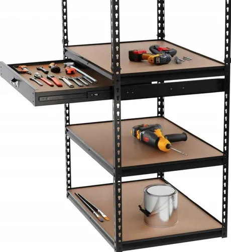 EXTRALINK REGAŁ 5-POZIOMOWY Z SZUFLADĄ 180X90X60CM 175 KG-2127 3