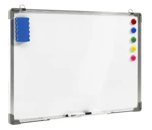 Weiße, trocken abwischbare Magnettafel 60 x 90 cm + Zubehör 1