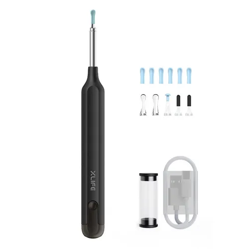 XLIFE X1+ OTOSKOP Z KAMERĄ DO USUWANIA WOSKU CZARNY 1