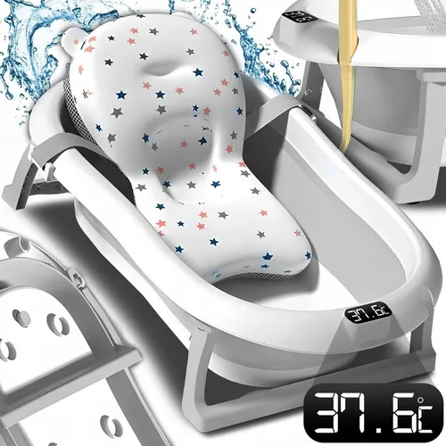 Extralink Kids | Bathtub | grey with LED thermometer 1