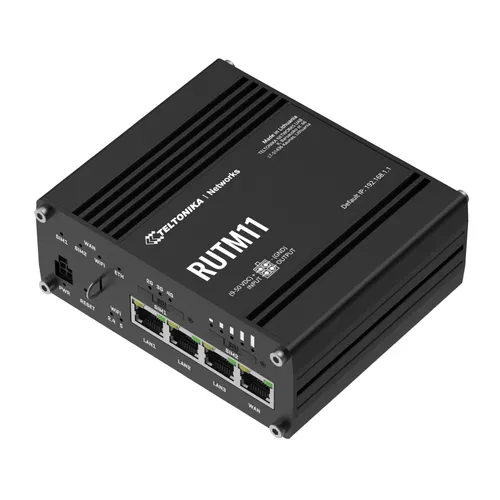 Teltonika RUTM11 | Przemysłowy router 4G LTE | Cat 6, 4x GbE, GNSS, Wi-Fi 5, Dual SIM Aktualizacje oprogramowania urządzeniaTak