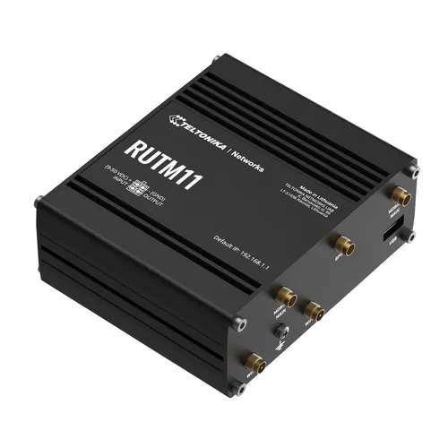 Teltonika RUTM11 | Przemysłowy router 4G LTE | Cat 6, 4x GbE, GNSS, Wi-Fi 5, Dual SIM Automatyczne MDI/MDI-XTak