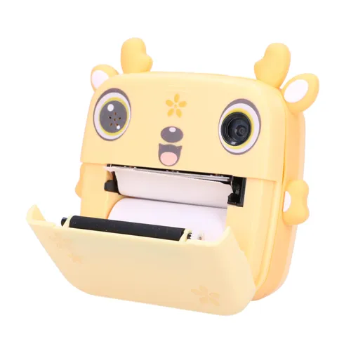 EXTRALINK EPP-006 PORTABLE MINI PRINTER YELLOW + PAPIER TERMICZNY ZWYKŁY 3 ROLKI 6