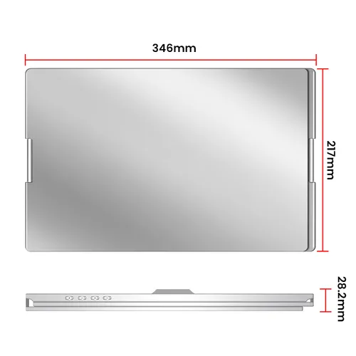 EXTRALINK SMART LIFE 14" 2-SCREEN MONITOR FOR LAPTOPS 12" TO 17.3" S688 2
