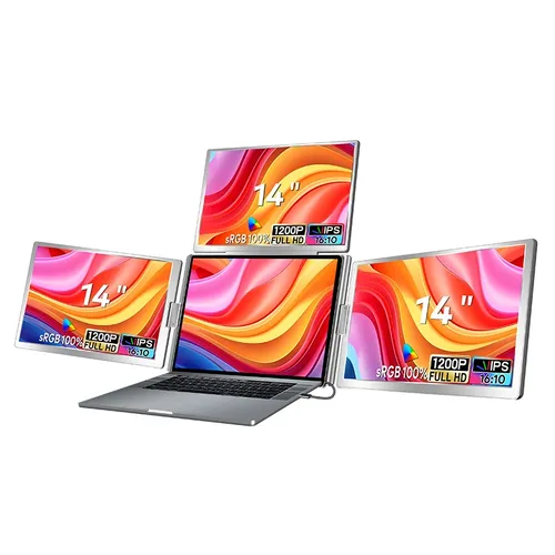 EXTRALINK SMART LIFE 14" 3-SCREEN MONITOR FOR LAPTOPS 12" TO 18.5" S780 0