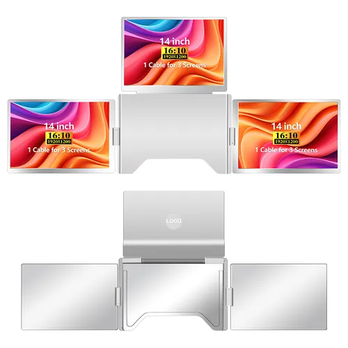 EXTRALINK SMART LIFE 14" 3-SCREEN MONITOR FOR LAPTOPS 12" TO 18.5" S780 1