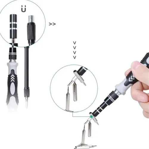EXTRALINK ZESTAW ŚRUBOKRĘTÓW PRECYZYJNYCH WKRĘTAKI TORX ŚRUBOKRĘTY PRECYZYJNE 120W1 - 1310 3